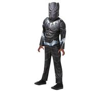 Rubie's Official Marvel Avengers Black Panther Deluxe Childs Costume, Kids Superhero Fancy Dress