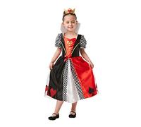 Rubies 641008 9-10 Official Queen of Hearts Book Day Character Costume, Kids', Multi-Colour (Age 9-10 Years, Height 140 cm) Halloween