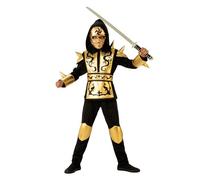 Rubies 641143 Disfraz Dragon Ninja Gold Costume, Multicoloured, M (5-6 años)