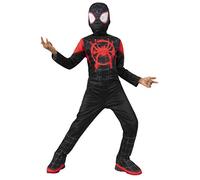 Rubies 701432_L Miles Morales Inf Costume Spider-man, Checkered, Black, L (8-10 AÑOS)