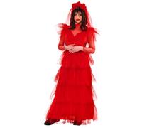 Rubies 701655L000 Beetlejuice Lydia Wedding Dress Adults Fancy, Multicoloured, L