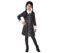 Rubies 702624M000 Family Wednesday Addams Child Costume Fancy Dress, Girls, Multi, 5-7 Years Halloween