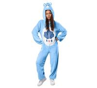 Rubies 702764 Care Grumpy Bear Comfy-wear Hooded Costume Jumpsuit Adult Sized, Men, Women, Multi, Small Halloween Halloween