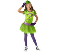 Rubie's 702873 Dc Super Villains Riddler Costume Tutu Dress 3-5 Years