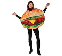 Rubies 810811 Burger Food Adult Costume, Cartoon, Multi, One Size
