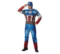 Rubies 810845XL Official Marvel Captain America Classic Costume, Adult's, X-Large Halloween, World Book Day