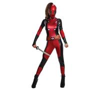 Ladies Womens Deadpool Costume Secret Wishes Female Marvel Fancy Dress Party