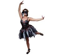 Rubie's 810989L Official Dead Ballerina Dress Halloween Zombie Costume, Women's, Black, Large Halloween Halloween