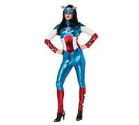 Rubie's 820008 Rubie's Official Marvel Miss American Dream Captain Amercia Catsuit Adult Costume Ladies Xsmall