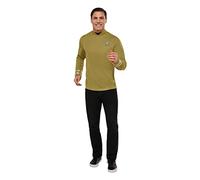 Rubie's 820171 Star Trek: Beyond Movie Deluxe Captain Kirk Costume Shirt Adult Sized, Solid, Gold, S