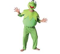 Rubie's 881873L Official Disney Muppets Deluxe Kermit Costume, Green, Large (Age 7-8 Years)