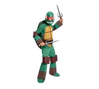 Rubie's 886762M Ru886762md Teenage Mutant Ninja Turtles Deluxe Raphael Costume, Medium Age 5-7 Years, Boy Girl, Green, M