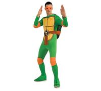 Rubies 887251XL Nickelodeon Ninja Turtles Michelangelo Costume and Accessories Teenage Mutant Adult Sized, Green, XL