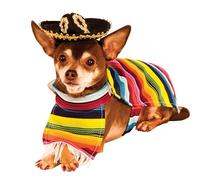 Rubies 887817M Official Mexican Serape Pet Dog Costume Halloween