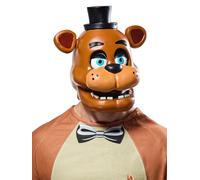 Rubies Adult Five Nights At Freddy's Deluxe Overhead Latex Costume Mask, Freddy Fazbear, One Size
