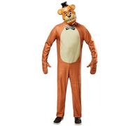 Rubies Adult Five Nights Freddy Costume Jumpsuit, Gloves, and Half-mask, Shown, Large