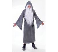 Bristol Novelty AC130 Wizard Cloak, Grey, One Size Halloween Halloween