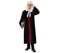 Adults Black Judge's Gown with Neck Tie Costume, Extra Large (1 Pc.) - Elegant Design, Perfect for Court-Themed Parties, Legal Events, World Book Day, Cosplay & More Halloween Halloween