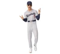 Rubie's AF150 Baseball Superstar Costume, Men, Multi-Colour, XL Halloween Halloween