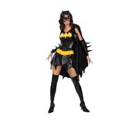 Official Ladies DELUXE BATGIRL DC Comic Superhero Fancy Dress Costume Adult Bat