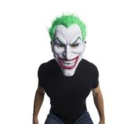 Rubies Batman The Joker vacuform mask with plush green hair for adults