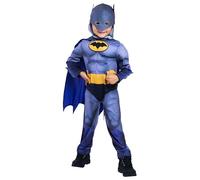 Rubies Batwheels Batman Costume for Kids Padded Jumpsuit Cape Mask