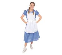 Rubies Blue & White Country Girl Costume for Kids, Small (1 Set) - Adorable Design, Perfect for Dress Up, Parties, Halloween, World Book Day, Film and TV Halloween Halloween