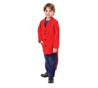 Rubies Boy's Red Tailcoat Costume (Large Size) - Styllish Design, Perfect for Halloween, Parties, Dress-Up, & Performances Halloween