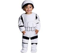 Rubie's Boy's Star Wars Classic Stormtrooper Deluxe Plush Costume Romper, Infant