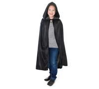 Rubies CC175 Halloween Velvet Hooded Cloak Costume, Black, One Size Halloween