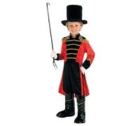Boys Show Ringmaster Red Coat Hat Fancy Dress Costume Circus Lion Tamer Carnival