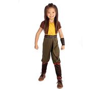 Rubies Classic Disney Raya and The Last Dragon Children's Costume, Striped, Yellow and Green, L (1)