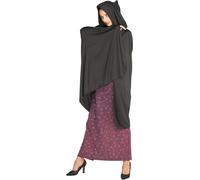 Rubie's Costume Black Hooded Cape O/S