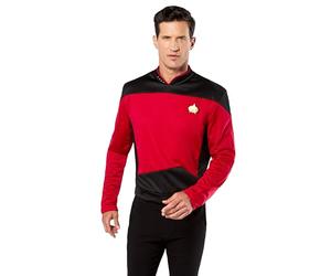 Rubies Costume Co Star Trek Next Generation Command Uniform Deluxe Adult Costume, multi-colored, Small Halloween Halloween