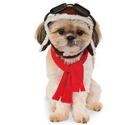Rubies Costume Company Pet Aviator Hat and Scarf Set, Multicolor, S-M