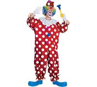 Rubies Costume Haunted House Collection Gepunktetes Clown-Kostüm, Mehrfarbig