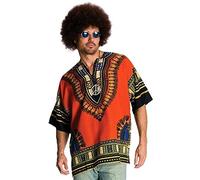 Rubies Costume Heroes And Hombres Men's Hippie Shirt And Wig, Multicolored, One size