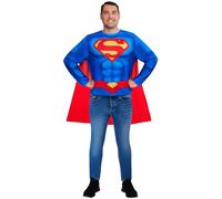 Rubies DC Comics Superman Adult Costume Top and Cape Blue Red Jersey