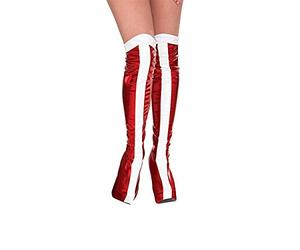 Rubies DC Comics Wonder Woman boot tops for adults, red and white pair