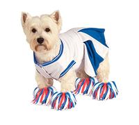 Rubie's Deluxe Cheerleader Pet Costume, White/Blue, Large