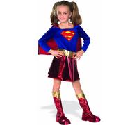 Rubie's Deluxe Kids Supergirl Costume Super Hero DC Comics Cape Halloween 882314