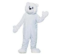 Rubies Forum Deluxe Plush Polar Bear Mascot Costume, White, Default