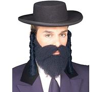 Rubies Forum Novelties Men's Adult Jewish Payes Costume Accessory, Black, Default