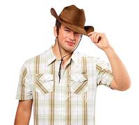 Rubies Forum Novelties Men's Adult Suede Cowboy Hat, Brown, One size