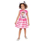 Rubies Official Gabbys Dollhouse Gabby and Pandy Paws Dress, Kids Fancy Dress, Size XXS Age 3-5 Years Halloween