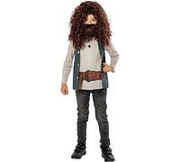 Rubies Official Harry Potter Deluxe Hagrid Child Costume, Kids Fancy Dress, Age 7-8 years Halloween Halloween