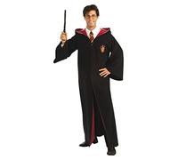 Rubies Harry Potter Adult Deluxe Robe Costume with Hooded Clasp Black Red