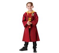 Rubies Official Harry Potter Quidditch Robe Costume for Kids - Hooded Robe with Faux Jumper for Wizard Play, Size 9-10 Years Halloween