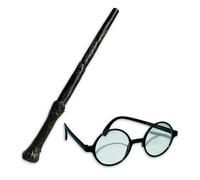 Wizard Wand & Glasses Fancy Dress Accessory Kit