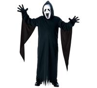 Boys Howling Ghost Costume + Scream Mask Halloween Fancy Dress Kids Costume New